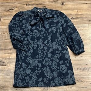 Flying Tomato Denim Floral Dress